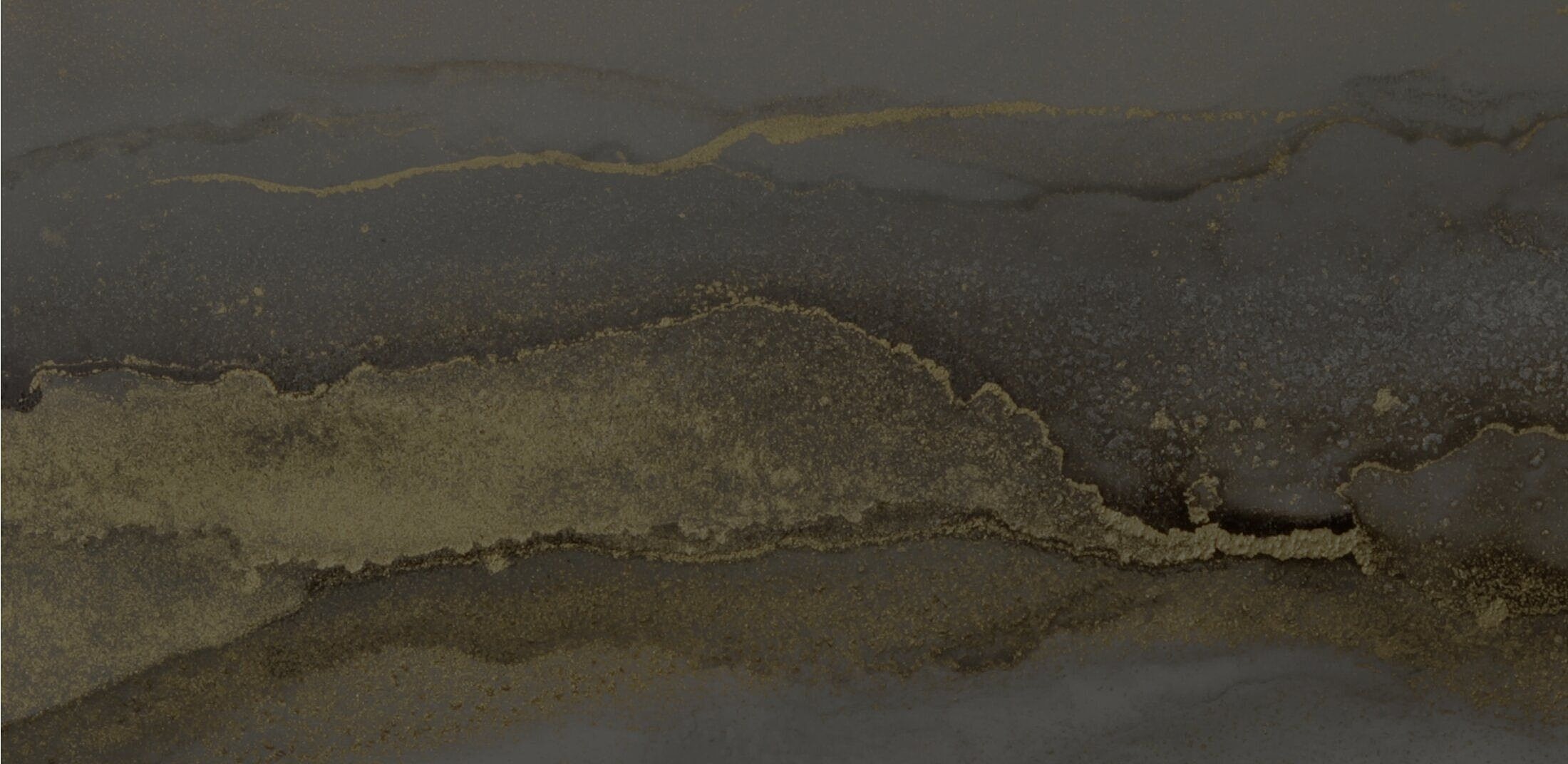 Abstract dark background with gold accents.